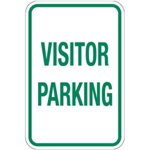Visitor Parking Signs - "Visitor Parking" Green