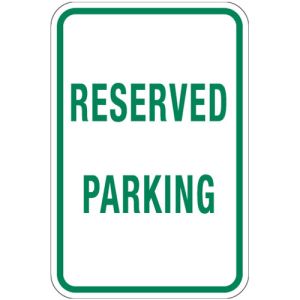 Visitor Parking Signs - "Reserved Parking"