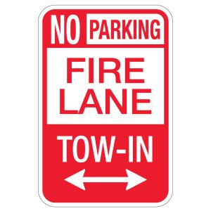 Fire Lane Signs - North Carolina