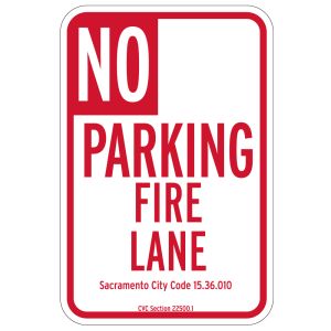 Fire Lane Signs - Sacramento Parking 