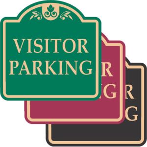 Visitor Parking Signs - "Visitor Parking" Dome