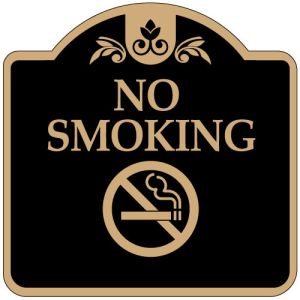 No Smoking Signs - "No Smoking" Dome