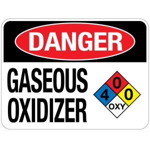 Pool Sign - Gaseous Oxidizer