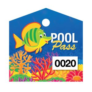 Pool Pass - Green Fish - House Shape