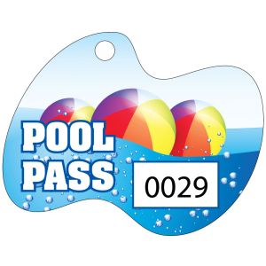 Pool Pass only. Key ring sold separately. 