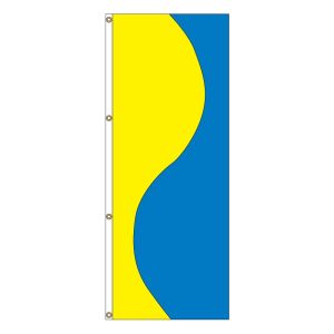 Vertical Flag -  Yellow and Royal Blue