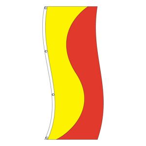 Vertical Flag - Yellow and Red