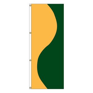 Vertical Flag - Gold and Hunter Green