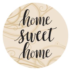 2" Circle Sticker - Home Sweet Home