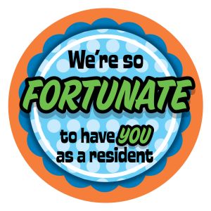 2" Circle Sticker - We're So Fortune 