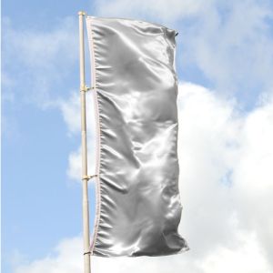 Vertical Flag - Silver Metallic