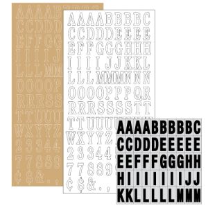 1" Vinyl Letters and Numbers Kits