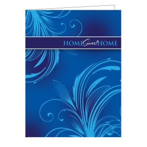 Welcome Folder - Blue Flourish
