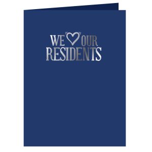 Welcome Folder Linen - We Love Our Residents
