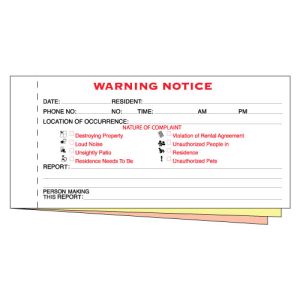Warning Notice Forms