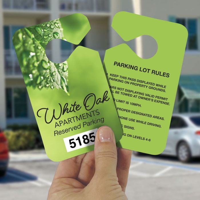 Create your own 2 sided hang tag design.