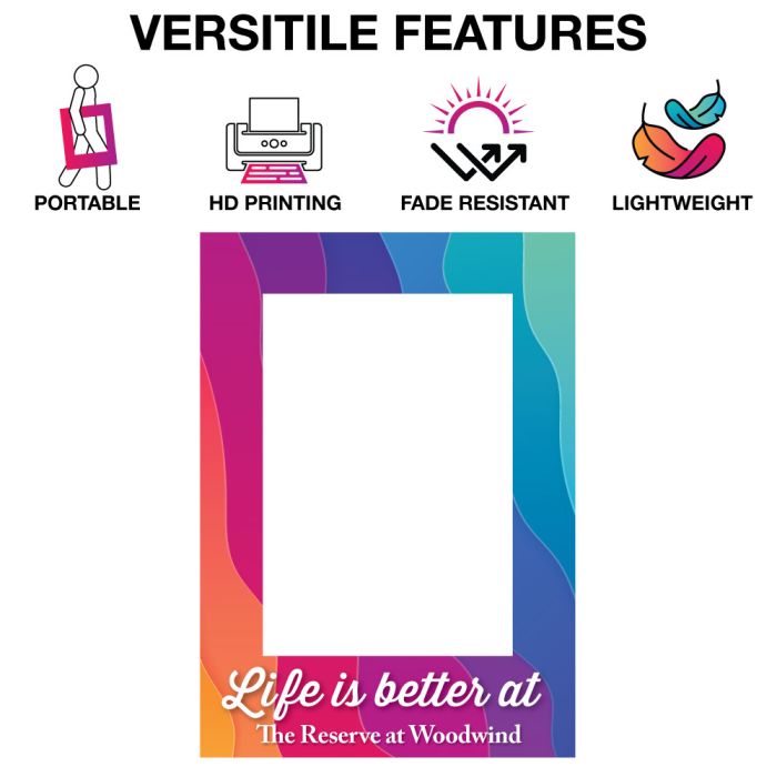 Check out the versatile features of a selfie frame!