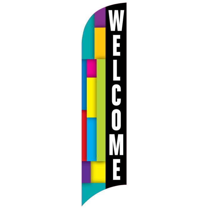 Wave Flags - Colorblock - Welcome