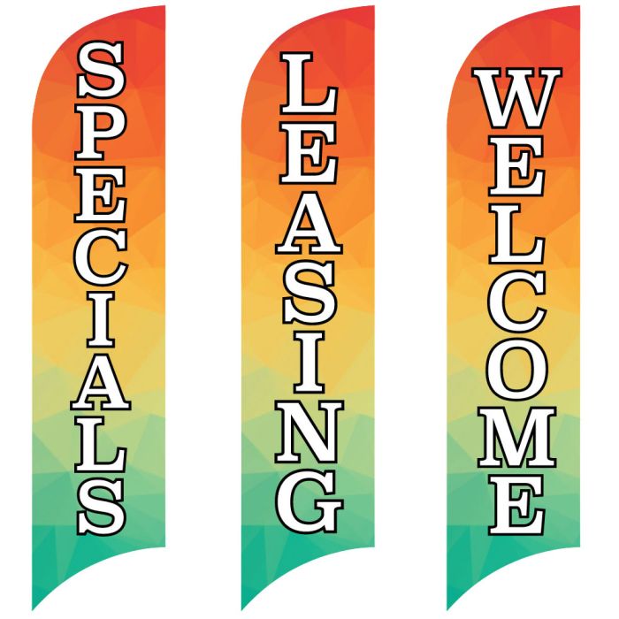 Wave Flags - Sunset