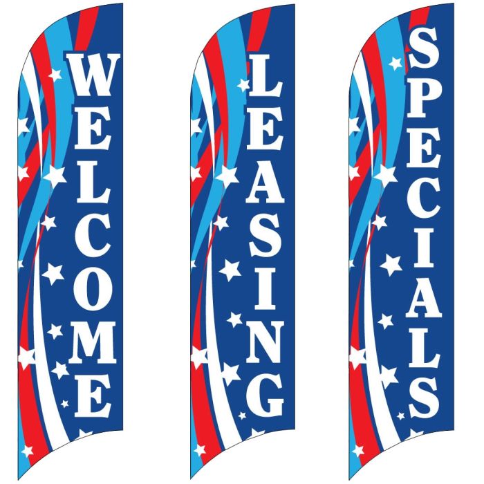 Wave Flags - Patriotic Swirl