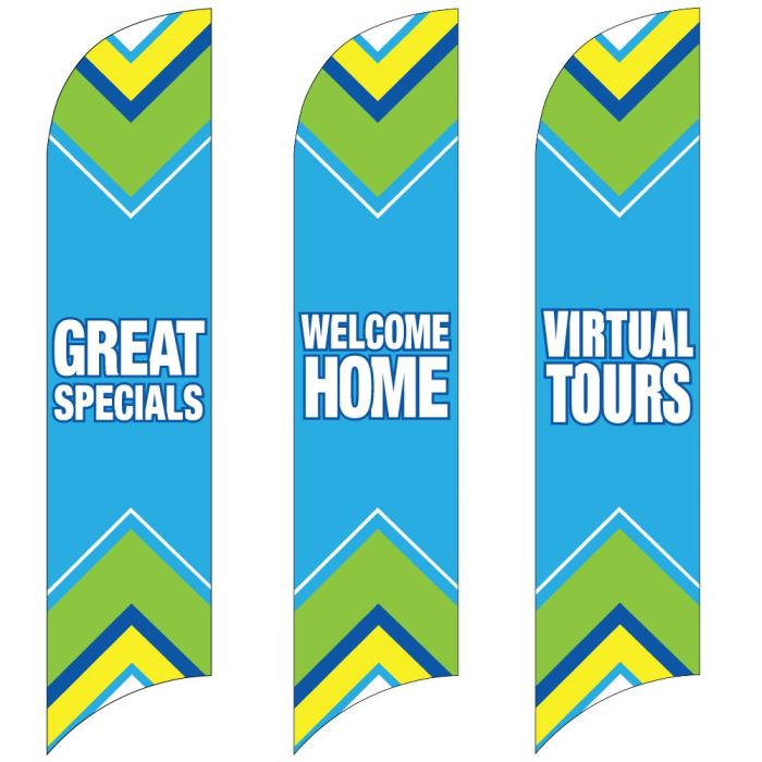Wave Flags - Bright Chevron