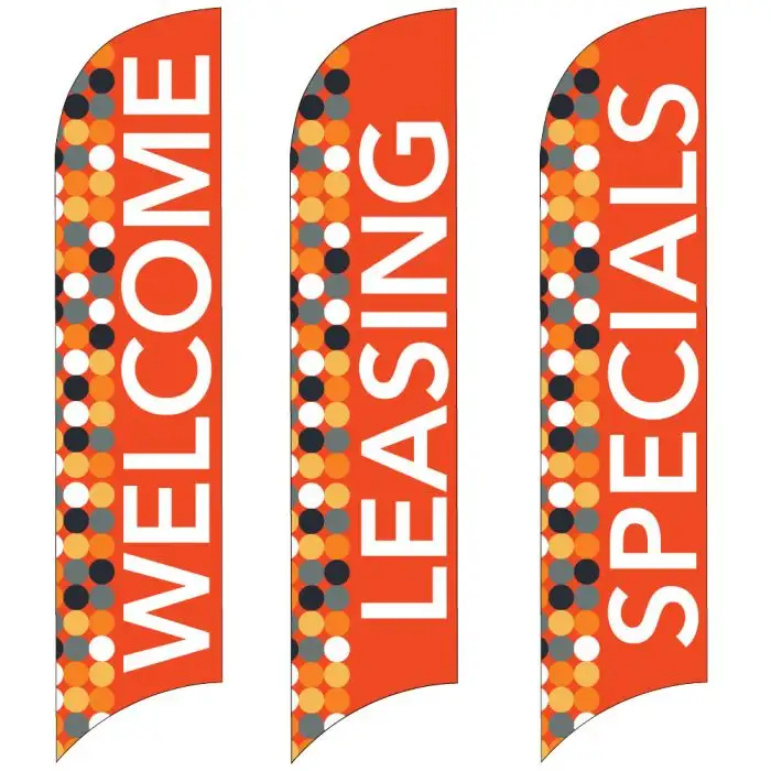 Wave Flags - Fall Color Dots