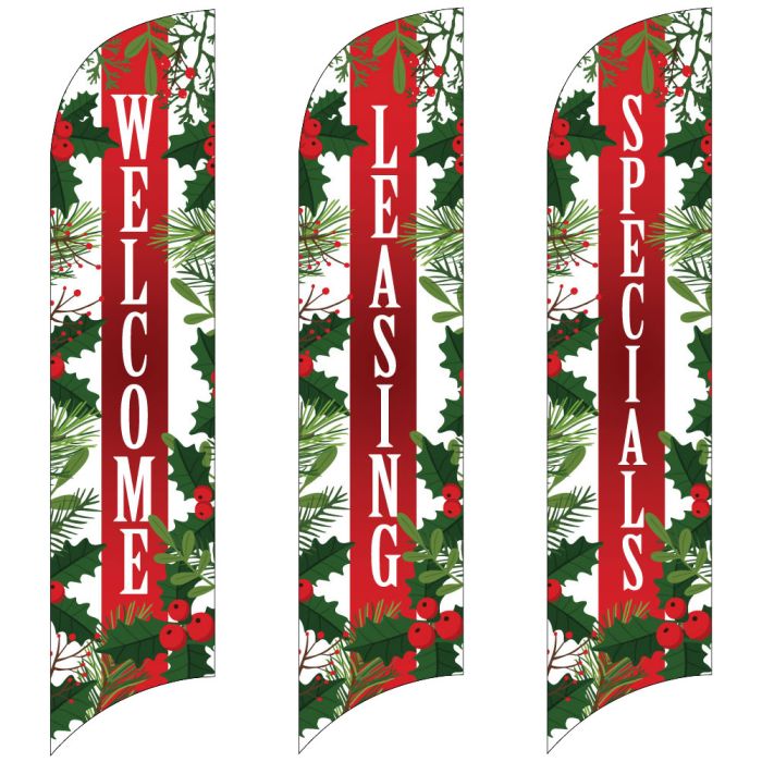 Holiday Wave Flags - Holiday Garland