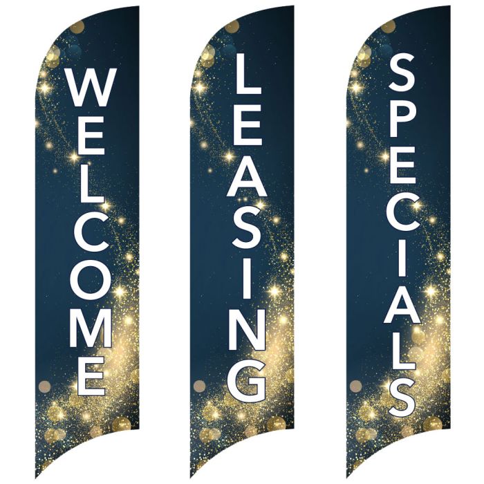 Wave Flags - Confetti Swirl