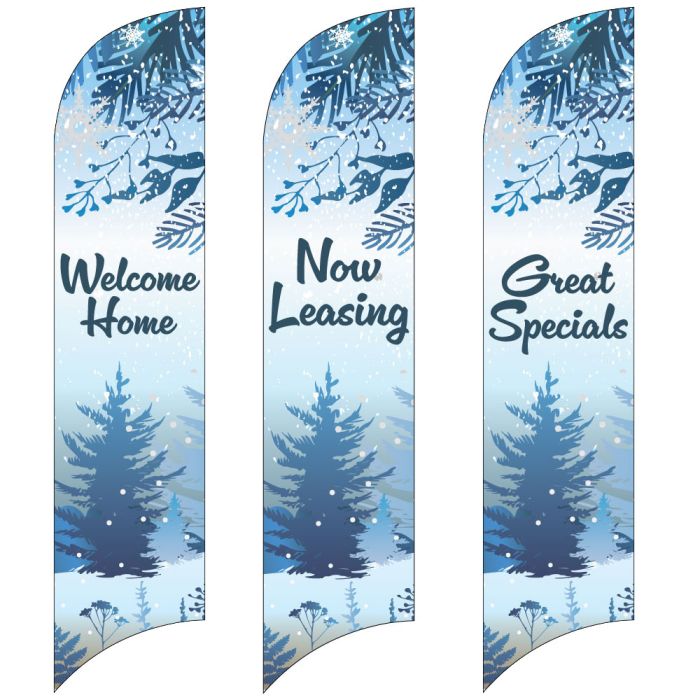 Wave Flags - Winter Frost