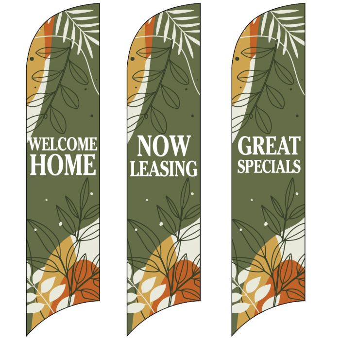 Wave Flags - Fall Plants
