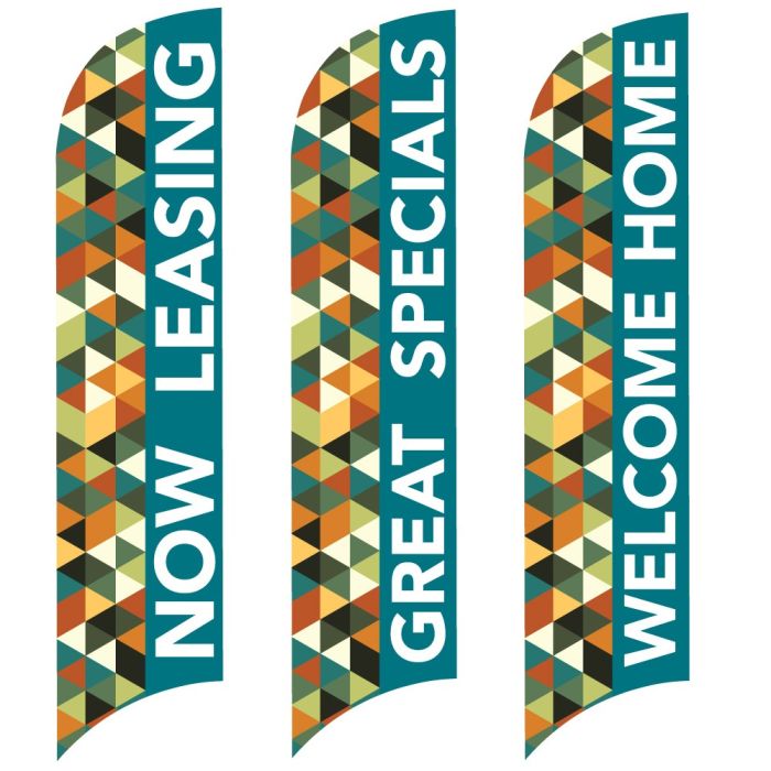 Wave Flags - Geometric Fall