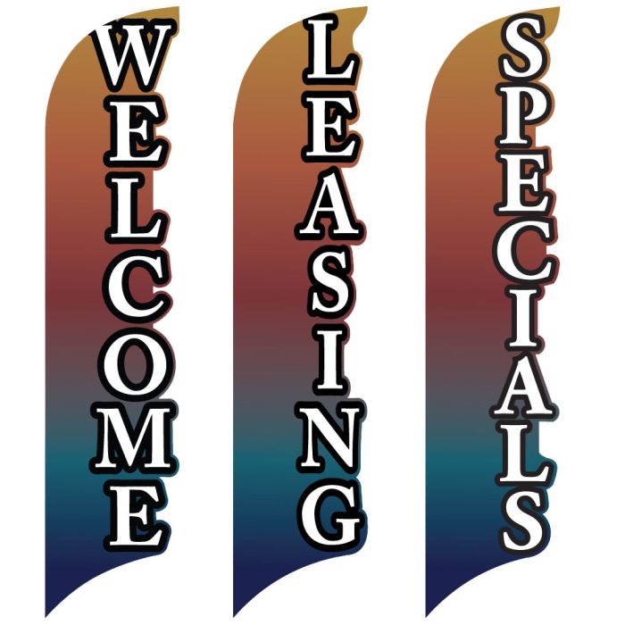 3D Wave Flags - Jewel