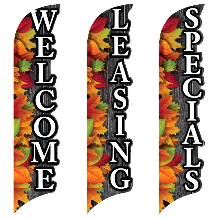 3D Wave Flags - Fall Cheer