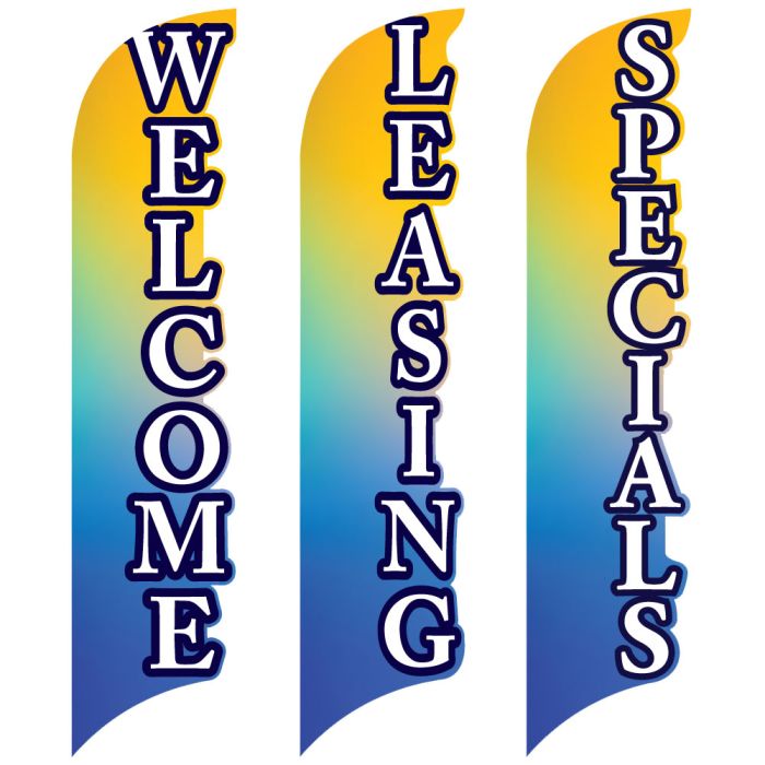 3D Wave Flags - Sunrise