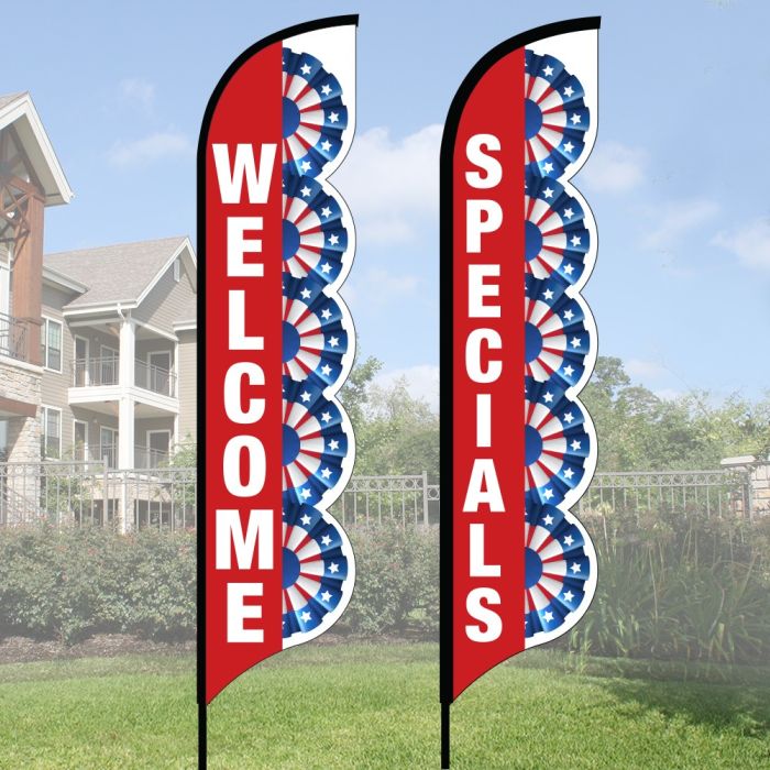 3D Wave Flag Kits - Patriotic Fan