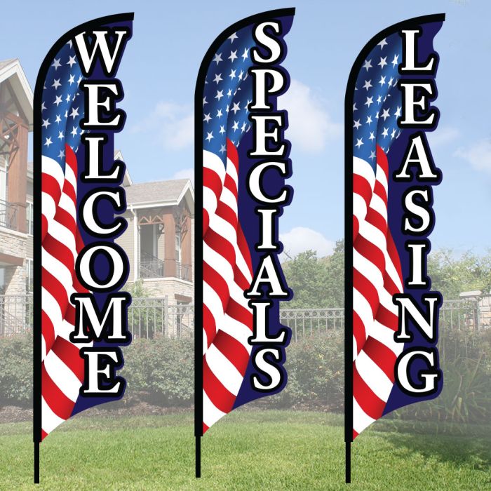 3D Wave Flag Kits - Star Spangled