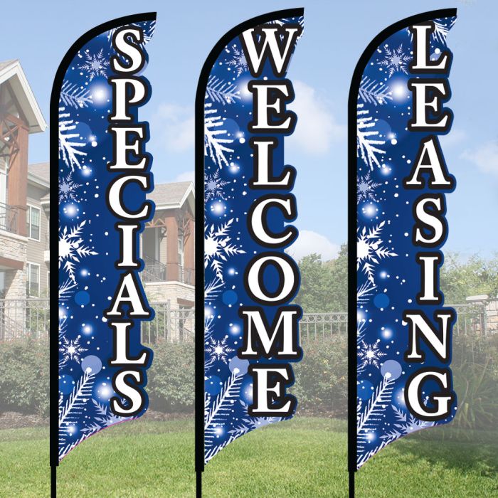 3D Wave Flags Kits - Frost Branches