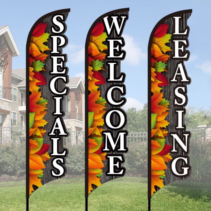 3D Wave Flag Kits - Fall Cheer