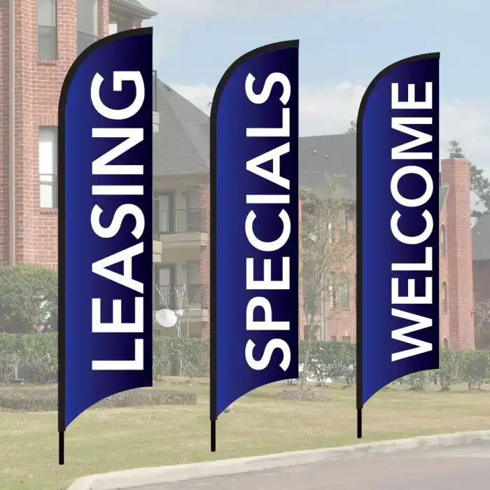 Message Wave Flag Kits - Dark Blue
