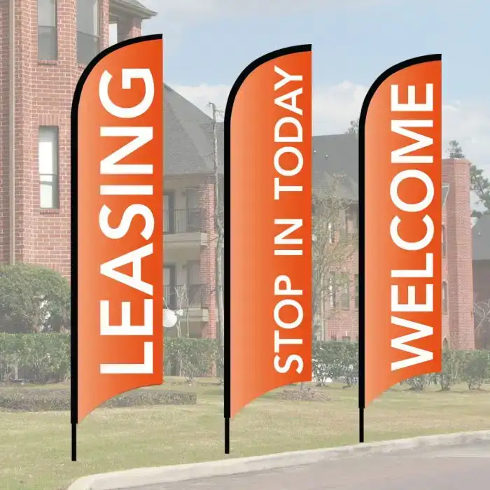 Message Wave Flag Kits - Orange
