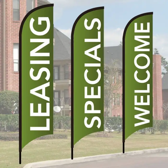 Message Wave Flag Kits - Sage Green