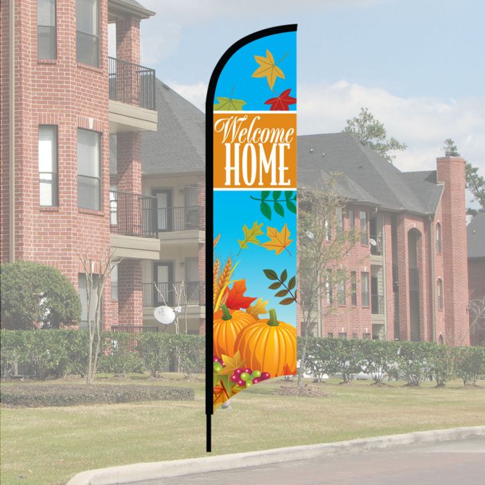 Wave Flag Kits - Happy Harvest - Welcome Home
                            
