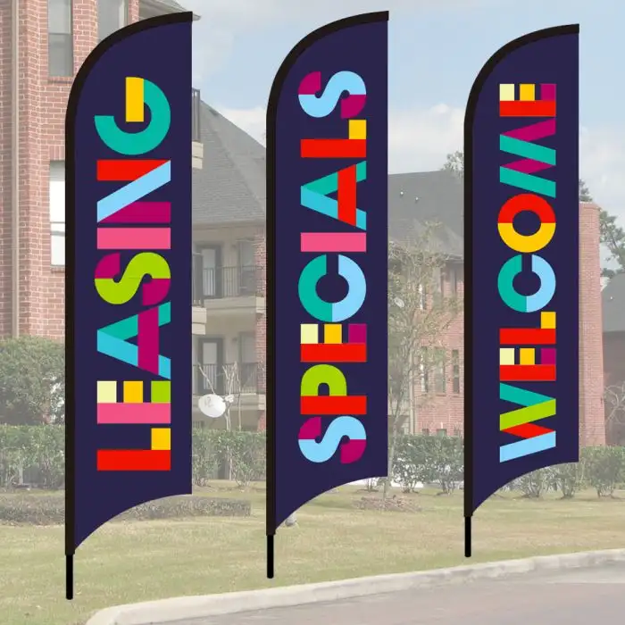 Wave Flag Kits - Bright Letters