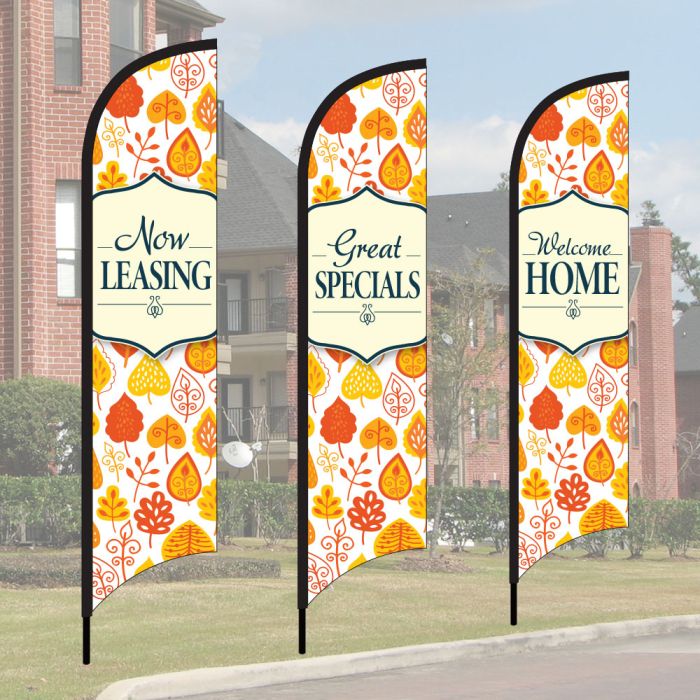 Wave Flag Kits - Autumn Garden