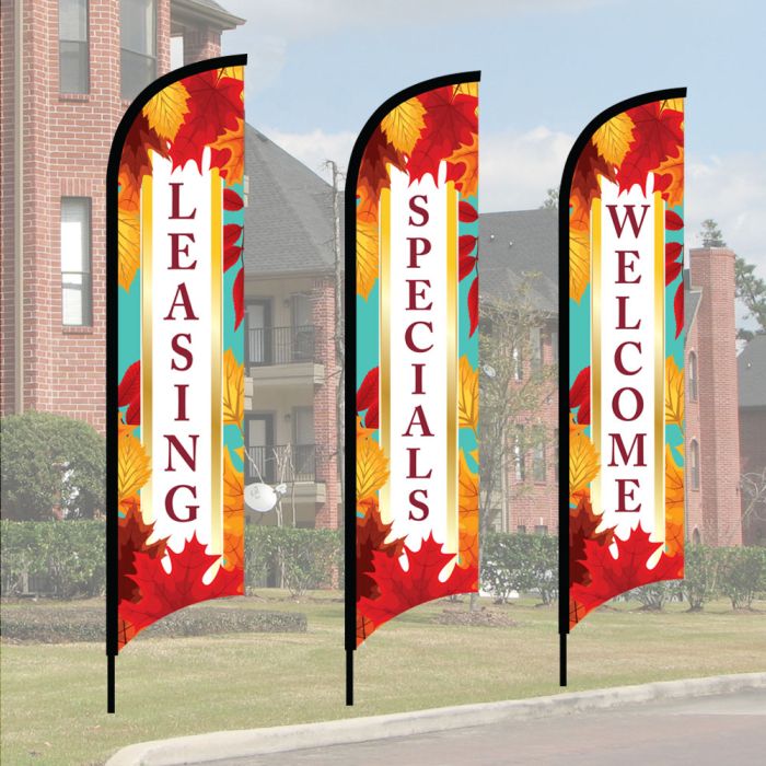Wave Flag Kits - Bright Autumn