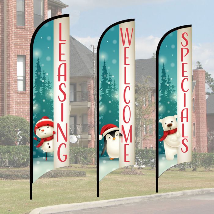 Wave Flag Kits - Cheerful Holiday 