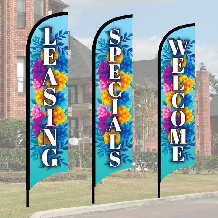 Wave Flag Kits - Spring Floral 