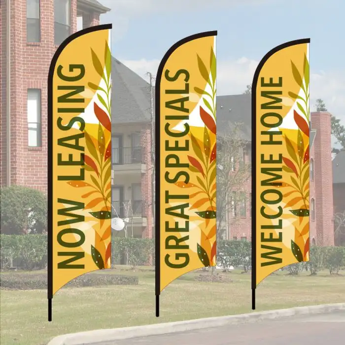 Wave Flag Kits - Stylish Leaves