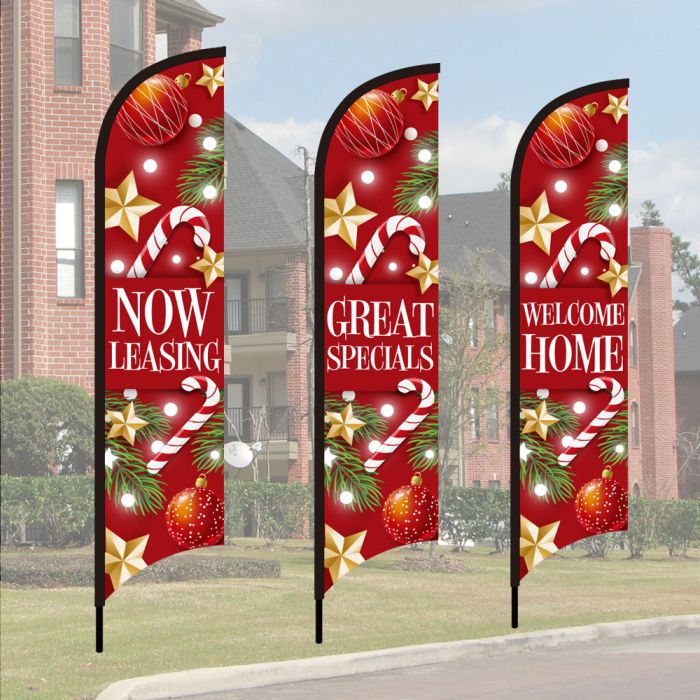 Holiday Wave Flag Kits - Holiday Fun