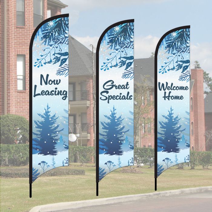 Wave Flag Kits - Winter Frost